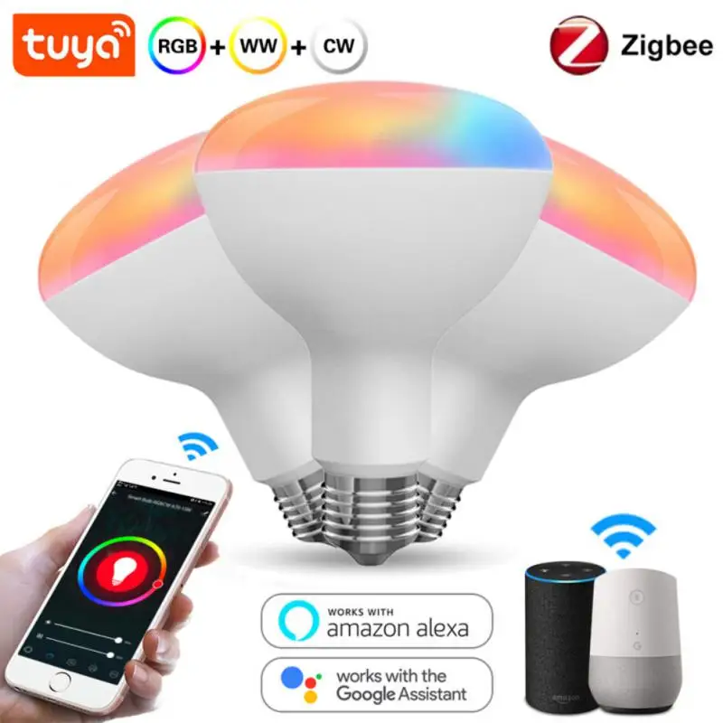 

Светодиодсветильник лампа RGB Aubess Zigbee с поддержкой Wi-Fi и управлением через приложение