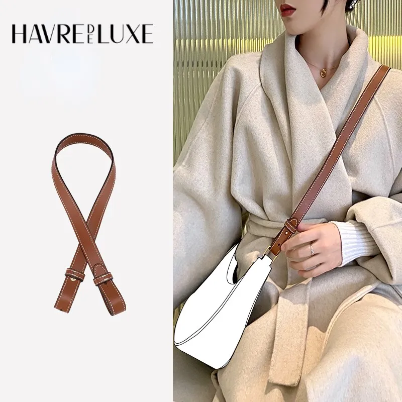 Crossbody bag with AVA underarm bag transformation extended by leather shoulder replacement strap single-purchase accessories