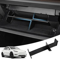 for tesla model 3 y glove box organizer partition plate center console non slip storage glovebox container shelf stowing tidying