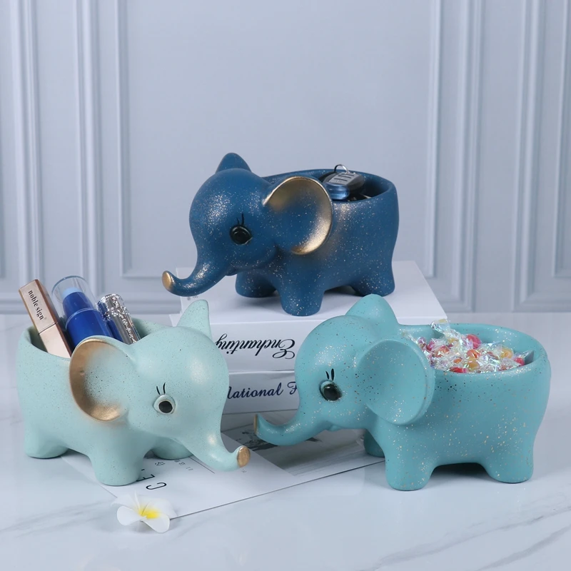 

Nordic ceramic Creative geometric deer Desktop storage box Entrance key living room Decorative ornaments Snack home decoration