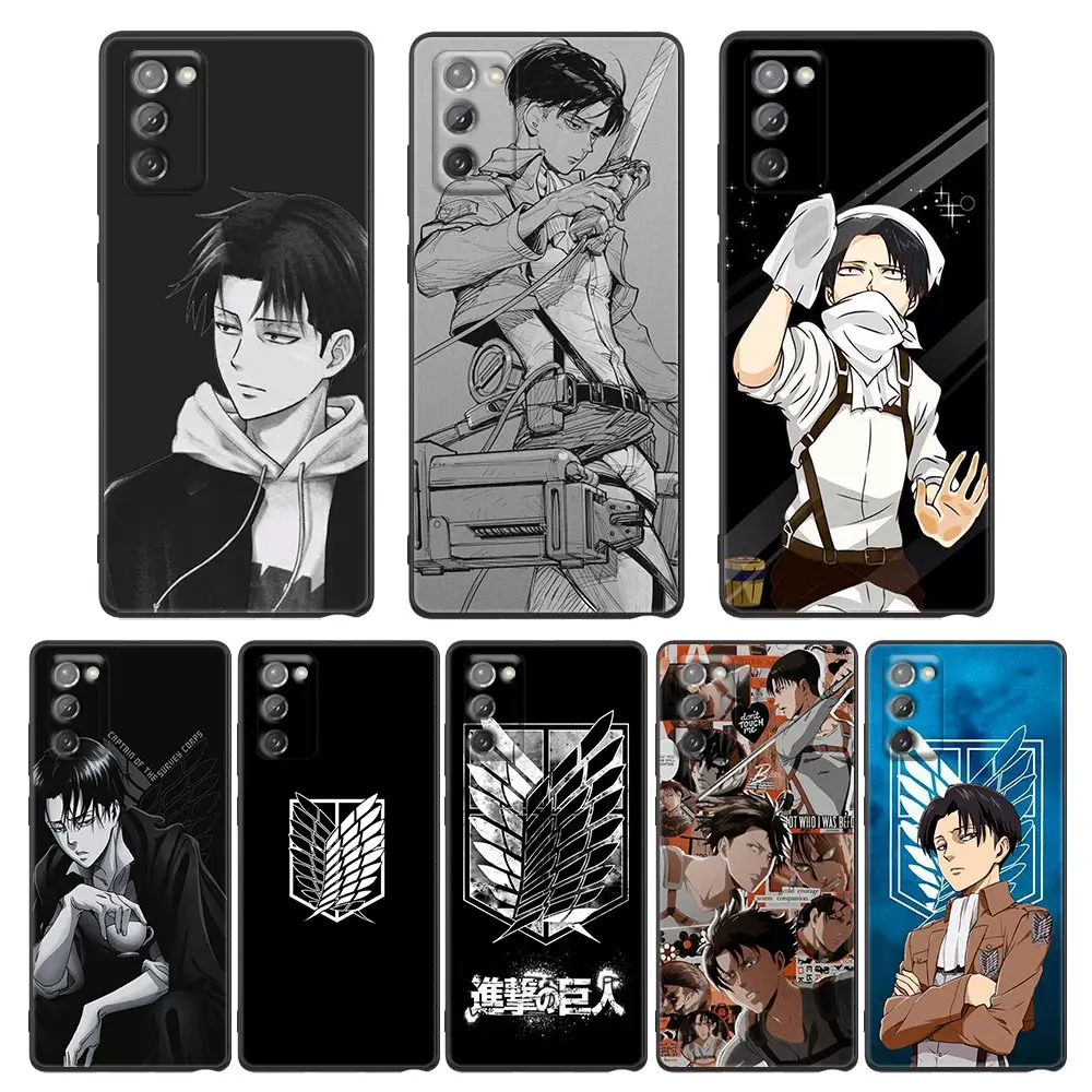 

Attack on Titan Anime Phone Case for Samsung Galaxy M62 M52 M51 M32 M31 M22 M11 M01 F62 F52 F42 F22 F12 Case Cover Levi Ackerman