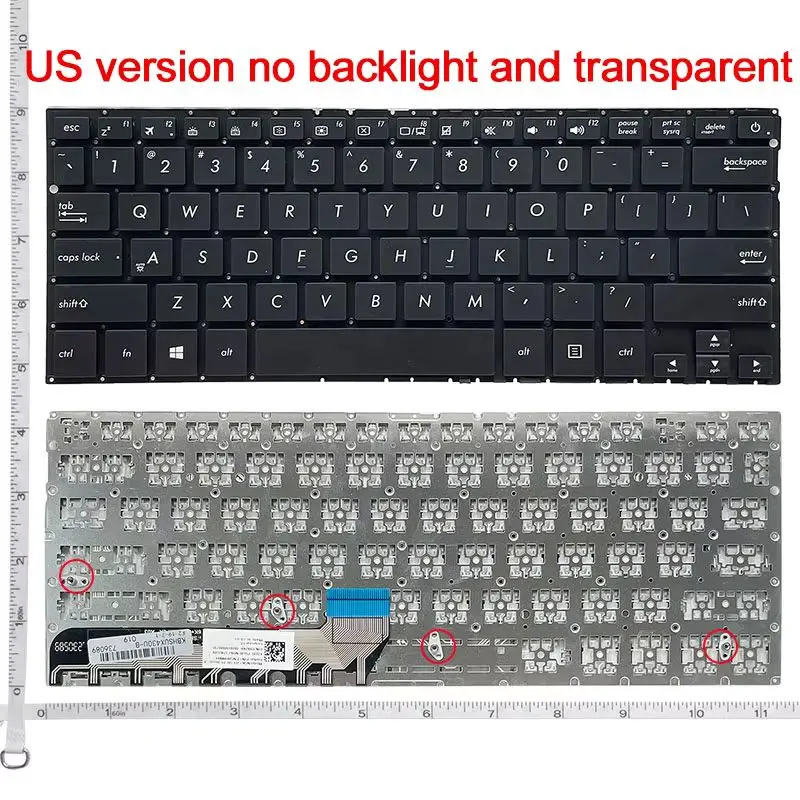 Клавиатура для ноутбука ASUS UX430 UX430U UX430UA UX430UQ UX305UAB американская английская черная