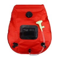 20l outdoor camping hiking solar shower bag heating camping shower climbing hydration bag hose switchable shower head