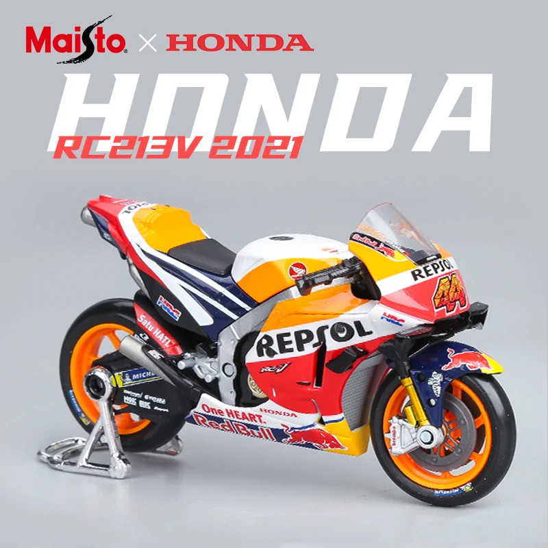 

1:18 Alloy Diecast Repsol Honda 2021 No.44 Motorcycle Model Toys Collection Kawasaki H2R Model Ducati Street Car GP Racing Toy
