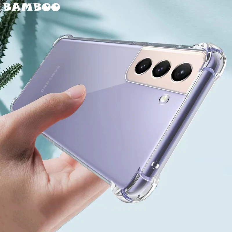 

Transparent Soft TPU Phone Case for Samsung Galaxy S22 S21 FE S20 Ultra S10 S10E Note 20 10 Plus Clear Crystal Shockproof Cover