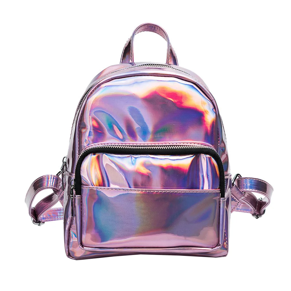 

Chic Holographic Backpack Hologram School Shoulder Bag Satchel for Girls )