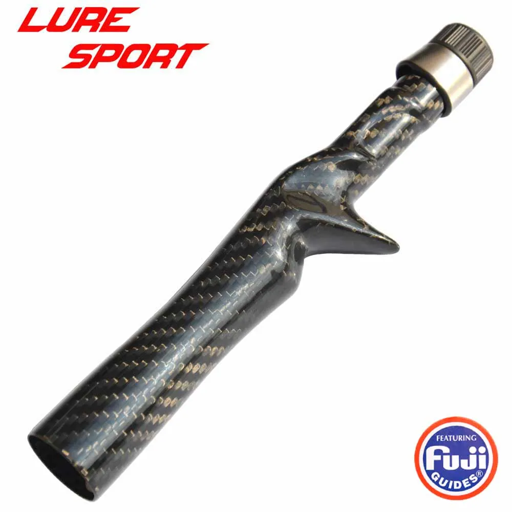 

LureSport 3K woven Carbon Unibody 20cm Cast Spin Reel Seat Grip handle FUJI DPS16 Nut Rod Building component Repair DIY