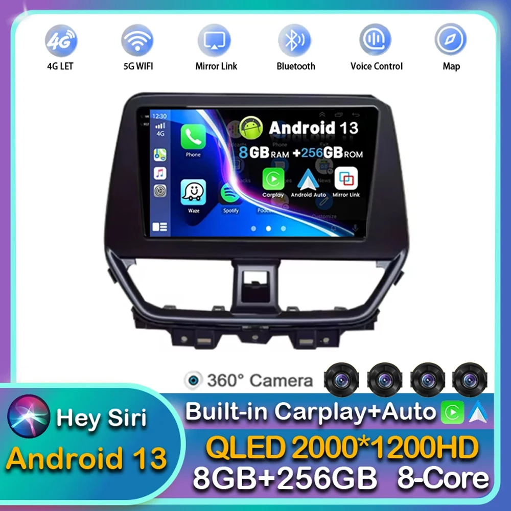 Android 14 GPS-навигация для Suzuki Fronx Baleno 2021- 2023 Авторадио мультимедийный стерео QLED IPS DSP