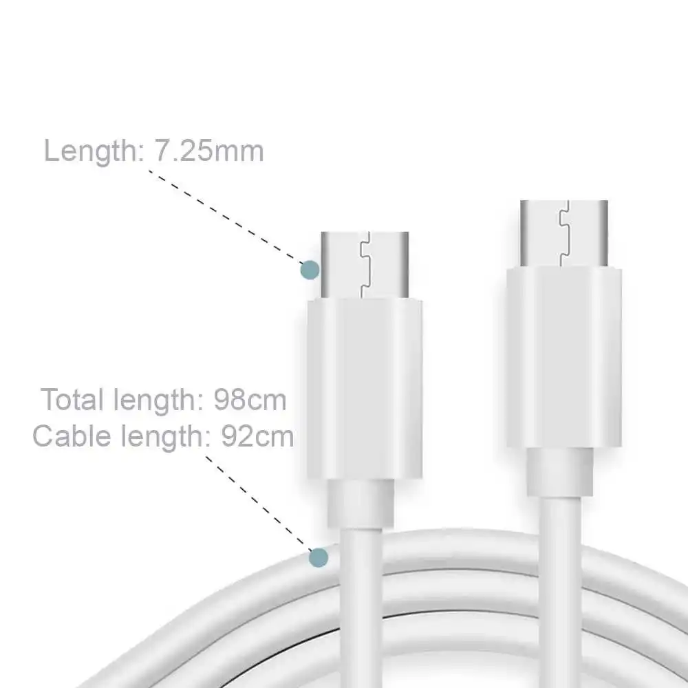 Кабель USB Type-C 1 м 4 2 А ba белый для быстрой зарядки и передачи данных шнур телефонов
