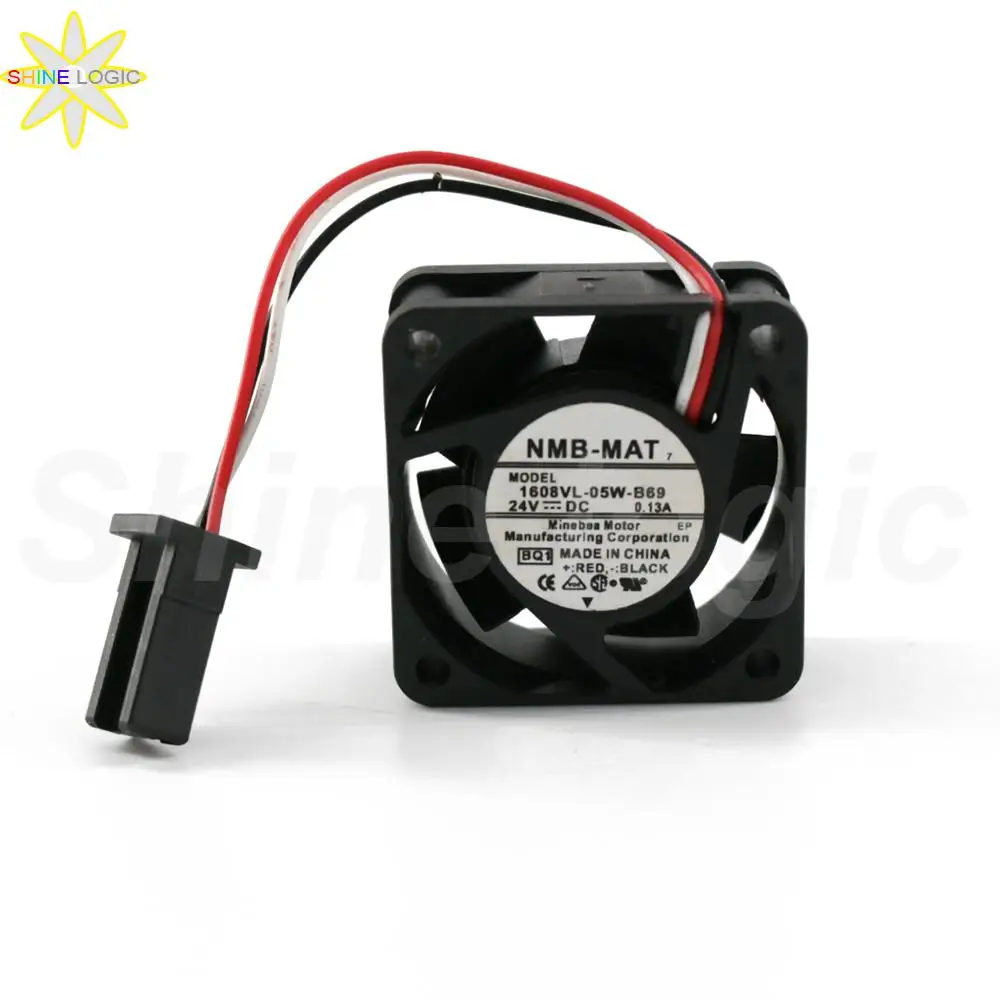 

1Pcs Brand New for NMB-MAT 7 1608VL-05W-B69 4020 40*40*20MM 0.13A 3pin 24V DC Squre Fanuc Server Cooling Fan Industrial fan