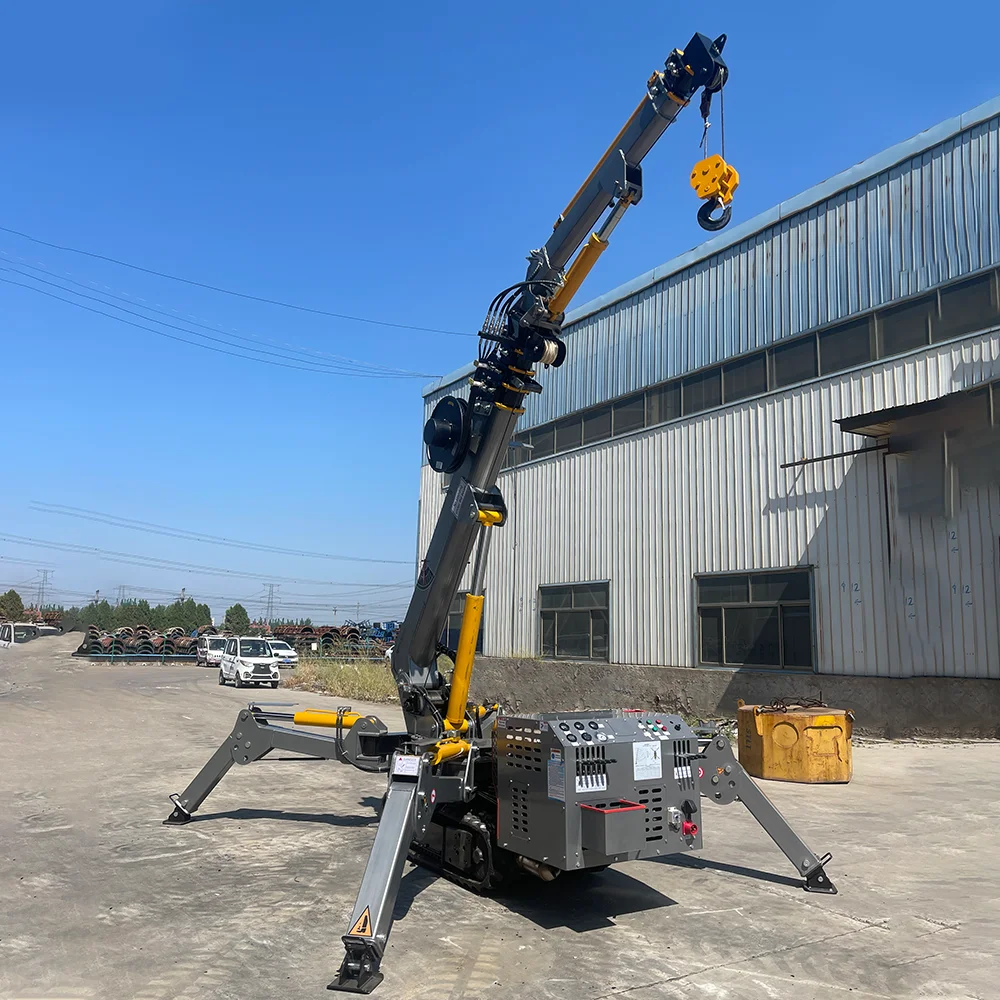 Строительный кровельный паук-кран небольшие гусеничные краны 3T 5T 8T мини складные