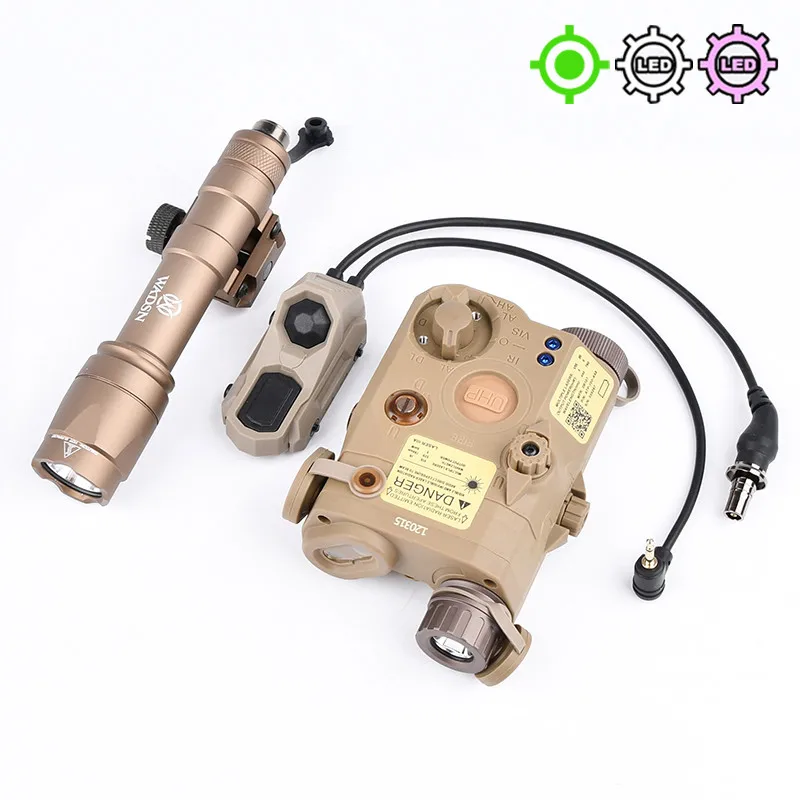 Тактический фонарик модель M600C разведыватель яркий Лазерный фонарь с двумя