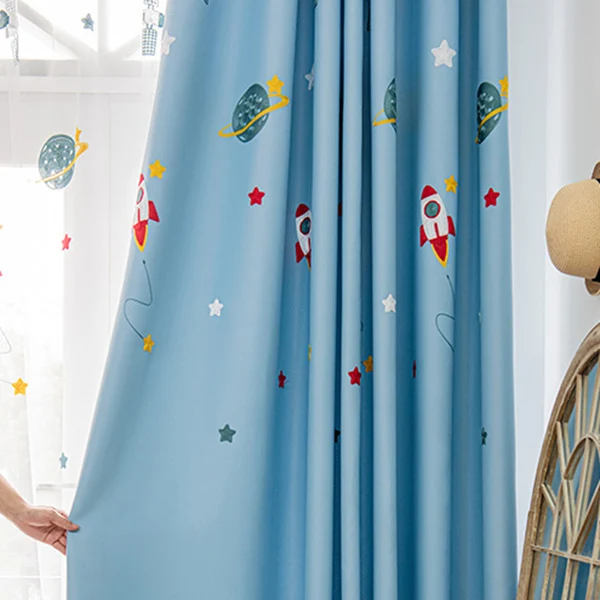 Занавески AiFish с принтом космического корабля для детской комнаты малькольм джеймисон буллард байки космического патруля