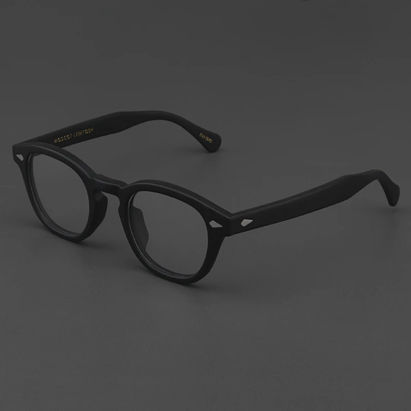 

Glasses Men Johnny Depp LEMTOSH Glasses Frame Women Brand Design Vintage Acetate Computer Goggles Optical Eyeglasses Clean Lens