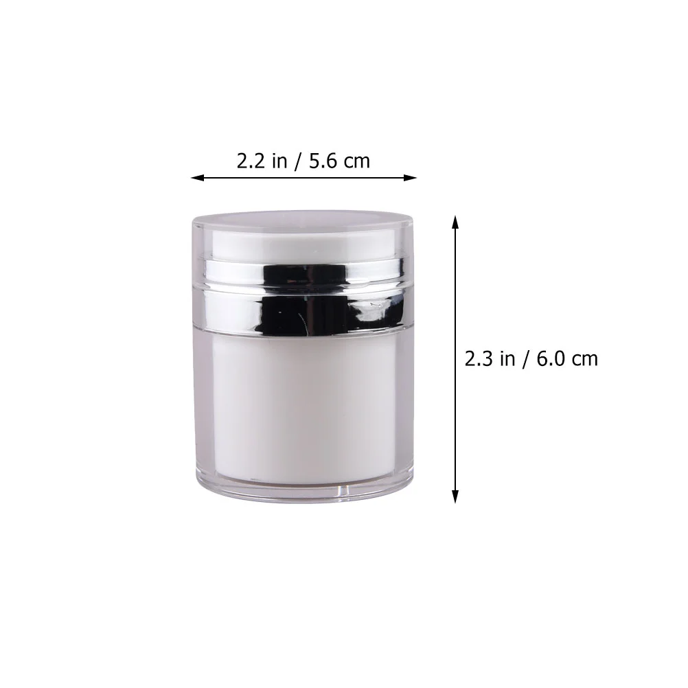 

Airless Pump Cream Container Lotion Jars Containers Bottle Travel Jar Refillable Bottles Empty Dispenser Toiletries Makeup