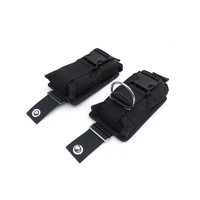 new 2pcs spare black 1680d nylon scuba diving weight belt pockets with quick release buckle 22 5x15x5cm