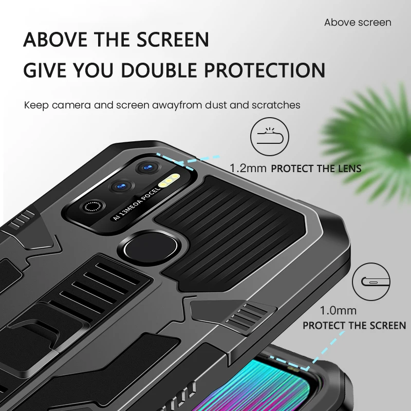 lilimary shockproof phone case for infinix hot 11play hot 10play hot 9play hot 9 bracket protective cover for lnfinix note 7lite free global shipping