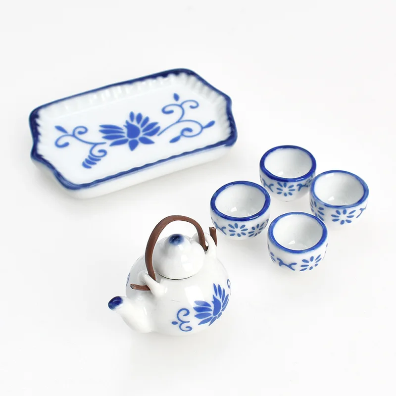 

1:12 миниатюрная керамическая чайная чашка для кукольного домика, модель «сделай сам», кухонные аксессуары для кукольного дома