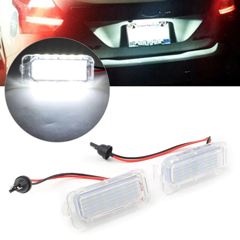 Авто 2 шт. SMD 18 светодиодный номерной знак для Jaguar XF 2007-2018 и Ford Focus Fiesta C-Max Kuga Mondeo Ranger