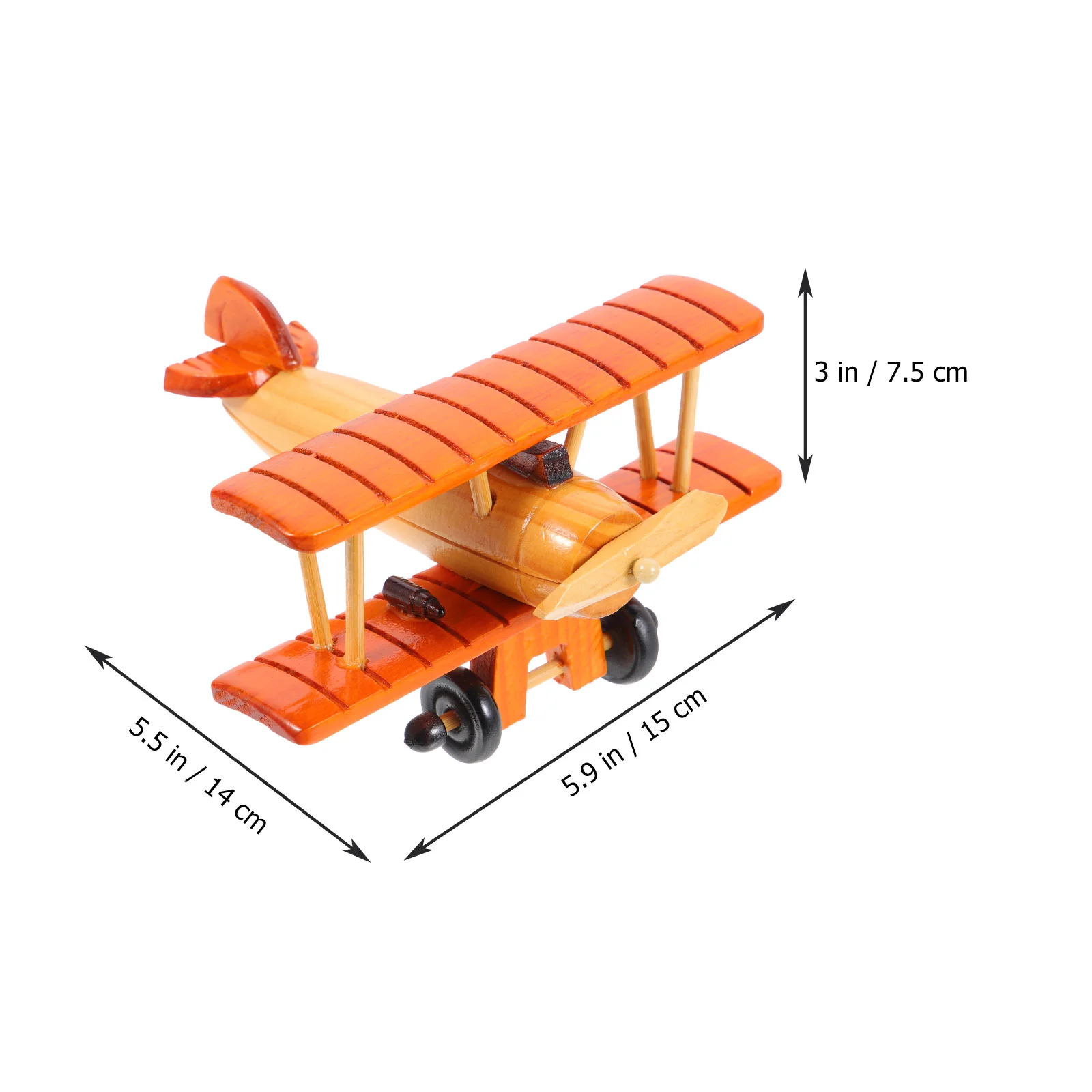 Модель самолета орнамент винтажный креативный деревянный декор скульптура