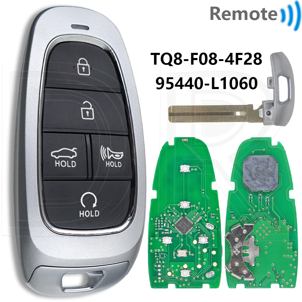 

Отличный чип ID47 433 МГц 95440-L1060 95440-L1500 TQ8-F08-4F28 бесконтактный автомобильный пульт дистанционного управления умный ключ для Hyundai Sonata 2019-2021