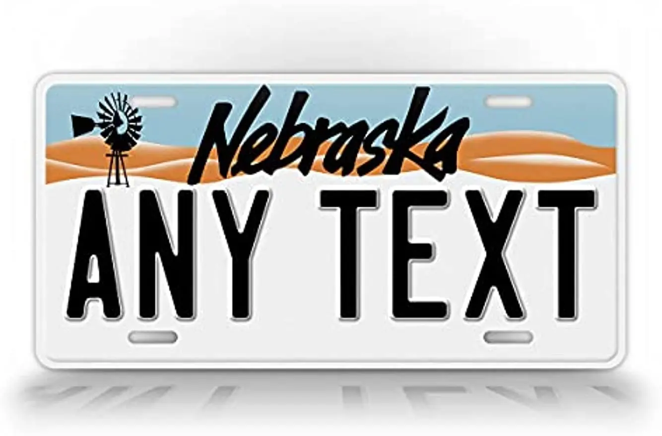 

Custom 1990-1992 Vintage Nebraska State License Plate NE Novelty Replica Auto Tag-Wall Decoration Metal Wall Sign