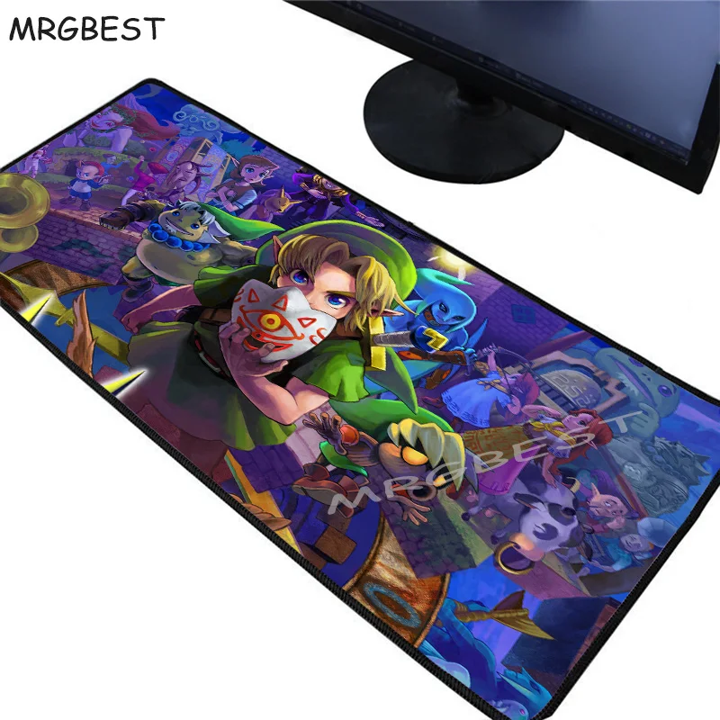 

MRGBEST boy legend Zelda Large Size Gaming Keyboard Mouse Pad PC Computer Gamer Mousepad Lockedge Desk Mat for CSGO LOL Dota