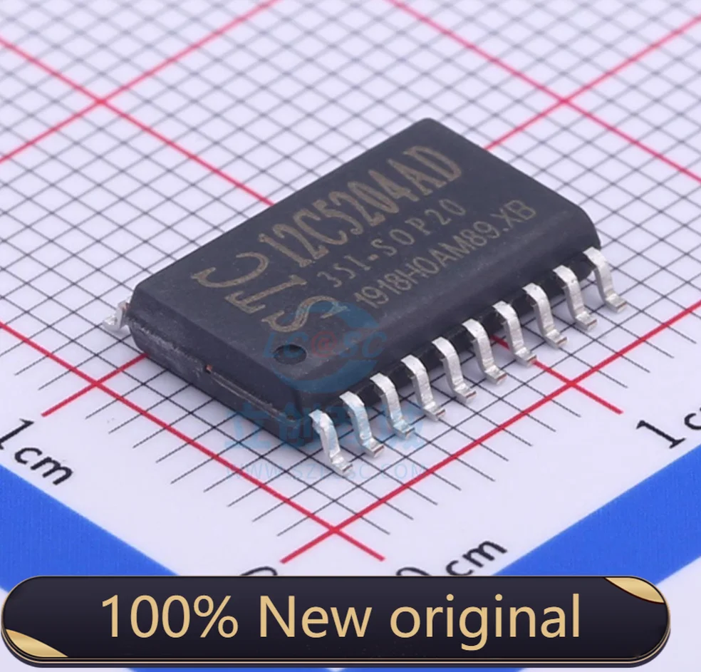 

100% New Original STC12C5204AD-35I-SOP20 Package SOIC-20 New Original Genuine Microcontroller (MCU/MPU/SOC) IC Chip