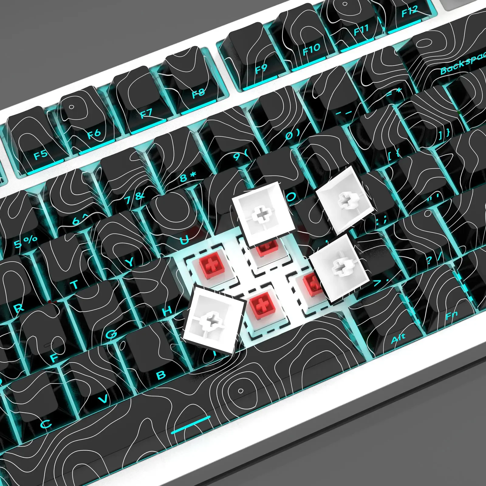 Колпачки для клавиш Double shot PBT колпачки с подсветкой клавиатуры красящим профилем