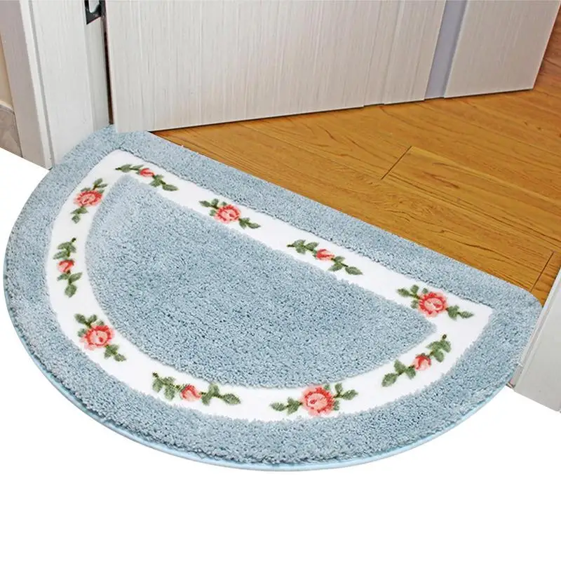 

Rose Flower Area Rugs Bathroom Floor Mats Soft Shaggy Absorbent Bathroom Rug For Toilet Bath Shower Mat Kitchen Mat Door Mat Rug