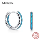 Серьги-кольца женские из серебра 925 пробы в виде сердца-сердца