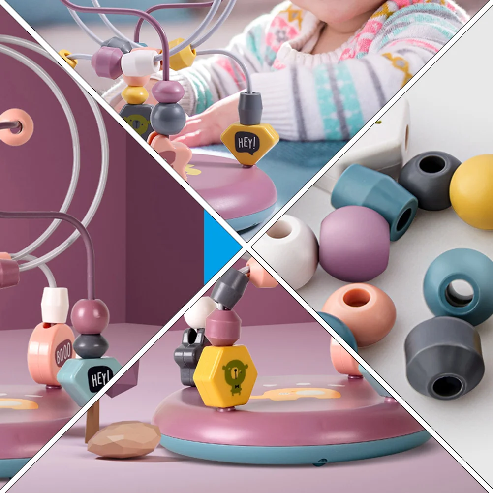 Многофункциональные двойные направляющие бусины строительные блоки игрушки для