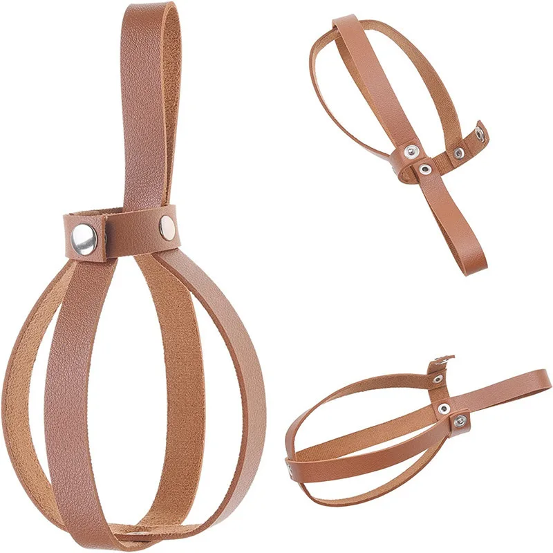 

Кожаный футляр для бутылки с колпачком