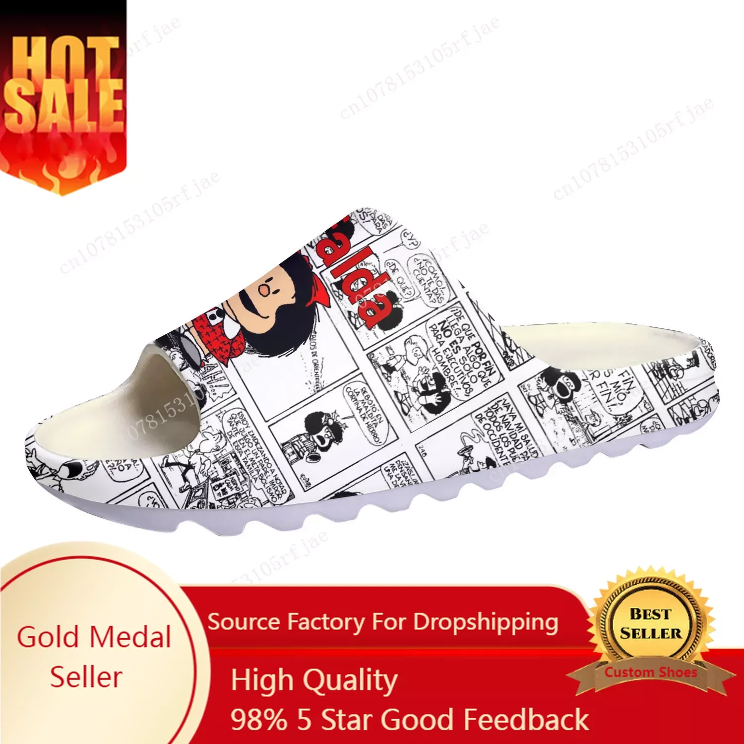 Мужские и женские сандалии на мягкой подошве с мультяшным принтом