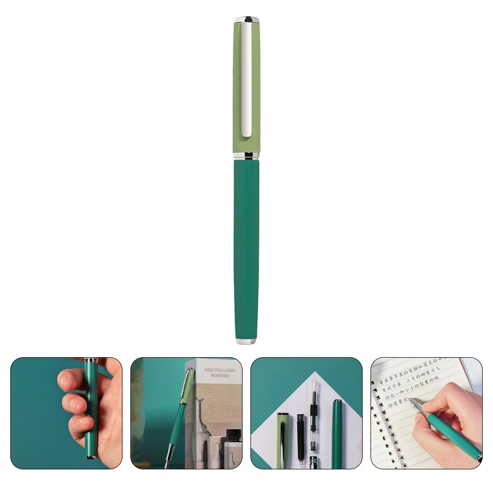 

Pen Fountain Pens Writing Ink Calligraphy Refillable Signature Metal Journaling Caligraphy Smooth Students Best Disposable