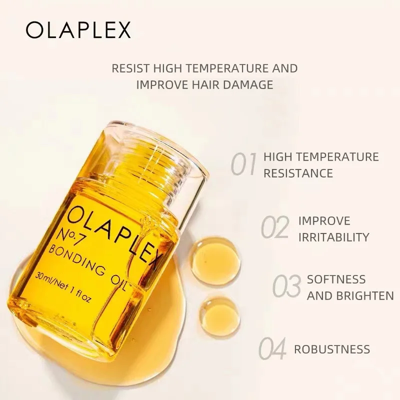 

Olaplex No.7 BONDING OIL Hair Care Repair Hair Structure Anti-high Temperature Soft Protect Damaded and Shine Essential Oil 30ml