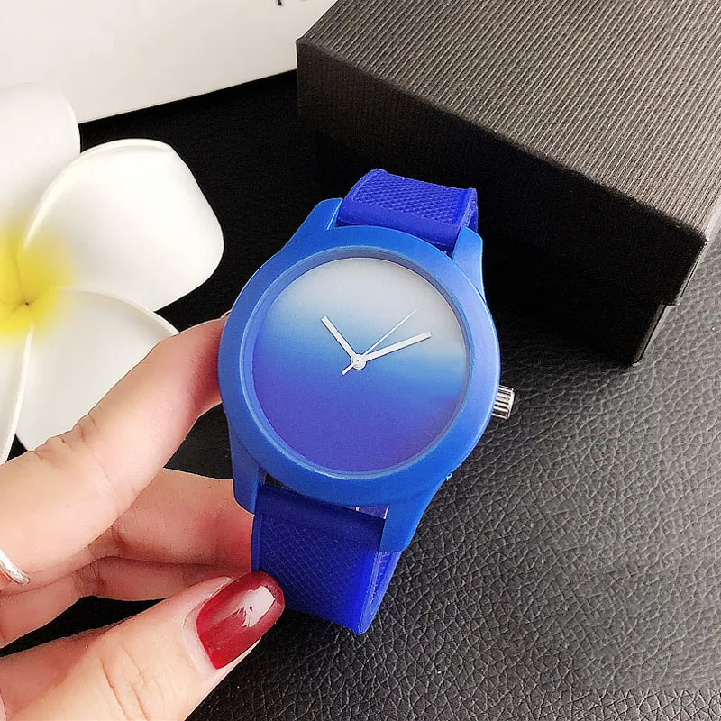 Brand Wrist Watches Fashion Men Women Ladies Girl Couples Crocodile Style Quartz Casual Silicone Band Clock LA11