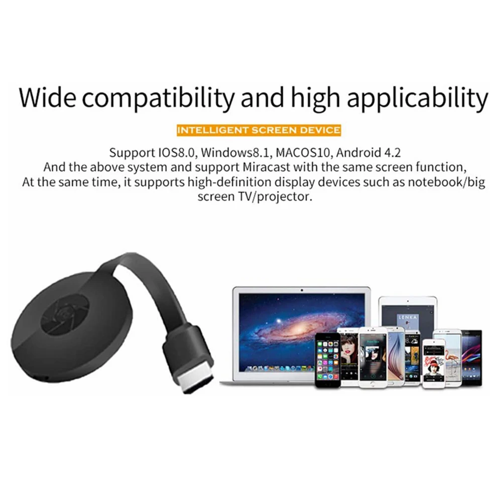 ТВ-флешка G2 Mira экран 1080P дисплей Anycast HDMI-совместимый ТВ-адаптер Miracast для Android ios