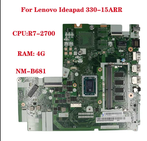 

Материнская плата для ноутбука Lenovo Ideapad 330-15ARR, EG534 и EG535, стандартная деталь с текстурой памяти, 4 Гб ОЗУ, 5B20R34274, 100% тест, отправка