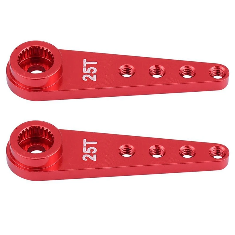 

2X Alloy WPL1627R Upgrade 25T Metal Steering Arm For WPL RC1:16 Car DIY Red