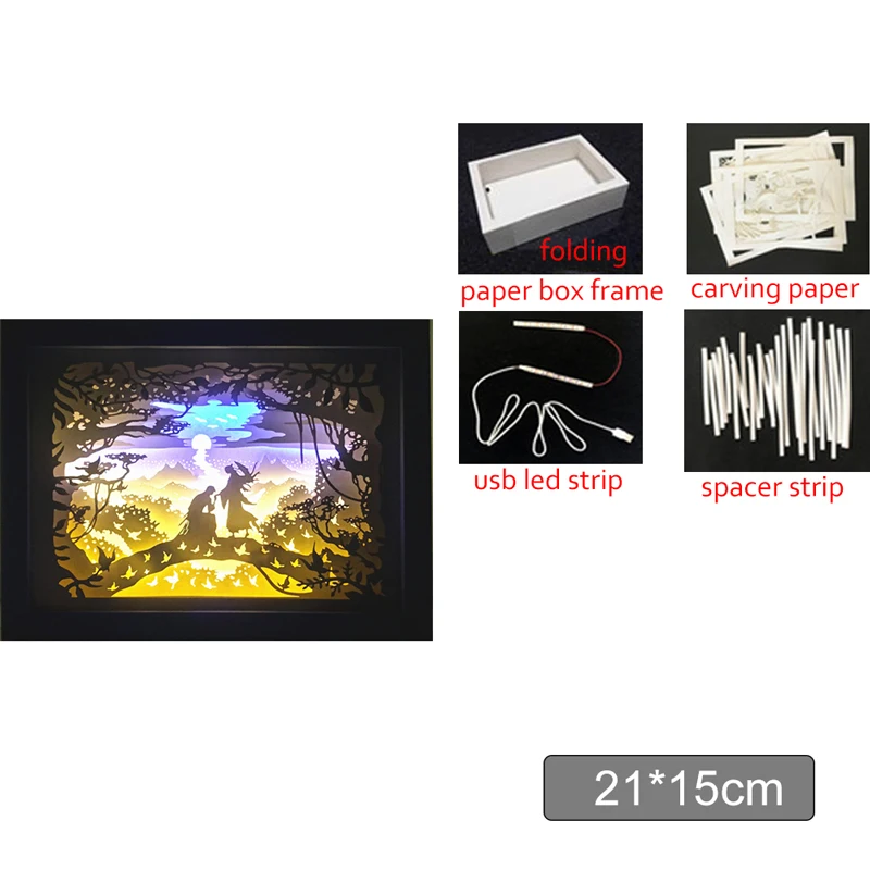 

Светодиодная лампа для резьбы по бумаге Tian Guan Ci Fu Hua Cheng Xie Lian