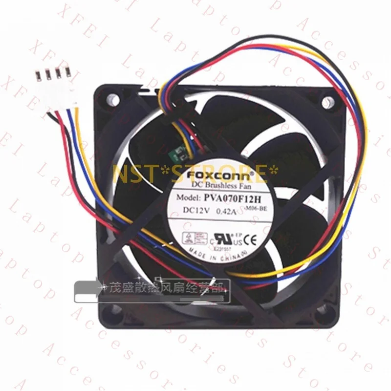 Фото Новый вентилятор для ЦП FOXCONN PVA070F12H 12V 0.42A 7CM 7020, 4-проводной, с ШИМ-управлением, 1 шт. №1