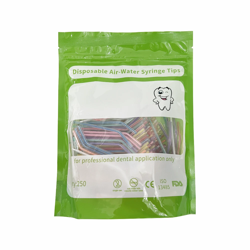 250 шт./пакет одноразовые насадки для шприцев с воздушно-водяной водой практичный