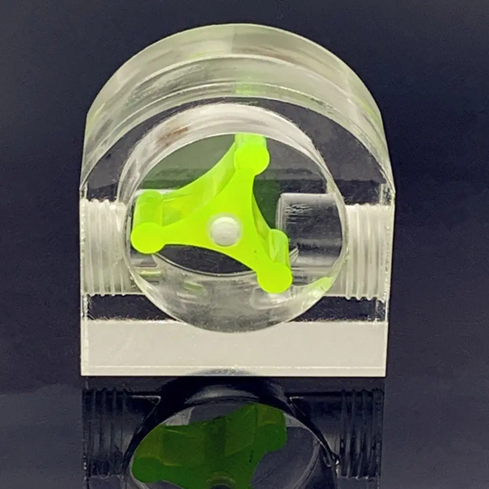 

2 Way G1/4 Thread Flow Meter 3 Impeller Water Flow Meter For PC Water Cooling Square Semicircle Acrylic Office Measuring Tools