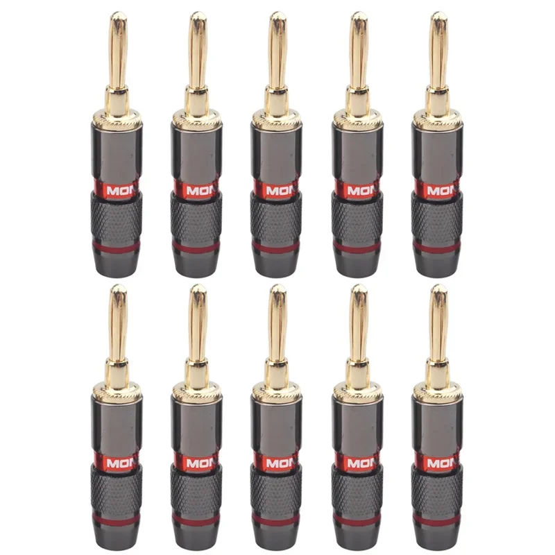 Monster золотые банановые клеммы из меди