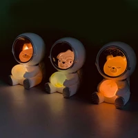 led astronaut night light usb charge galaxy guardian pet astronaut night lamp bedroom decoration space star kids birthday gift