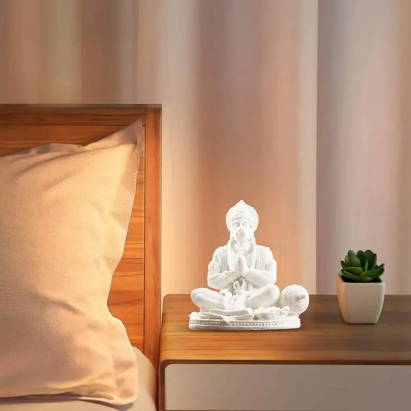 Скульптура Hanuman статуя из смолы сидячий стол центральные части для йоги