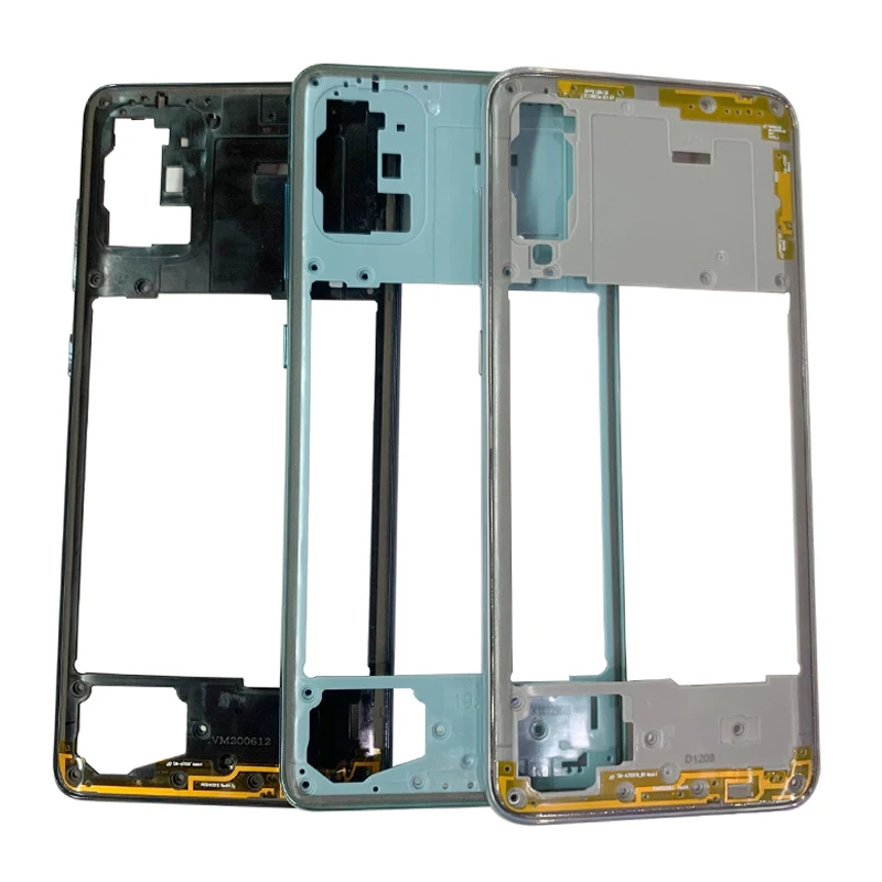 

For Samsung Galaxy A51 A515 A515F A71 A715 A715F Plastic Middle Frame Chassis Panel Case Side Keys Power And Volume Buttons