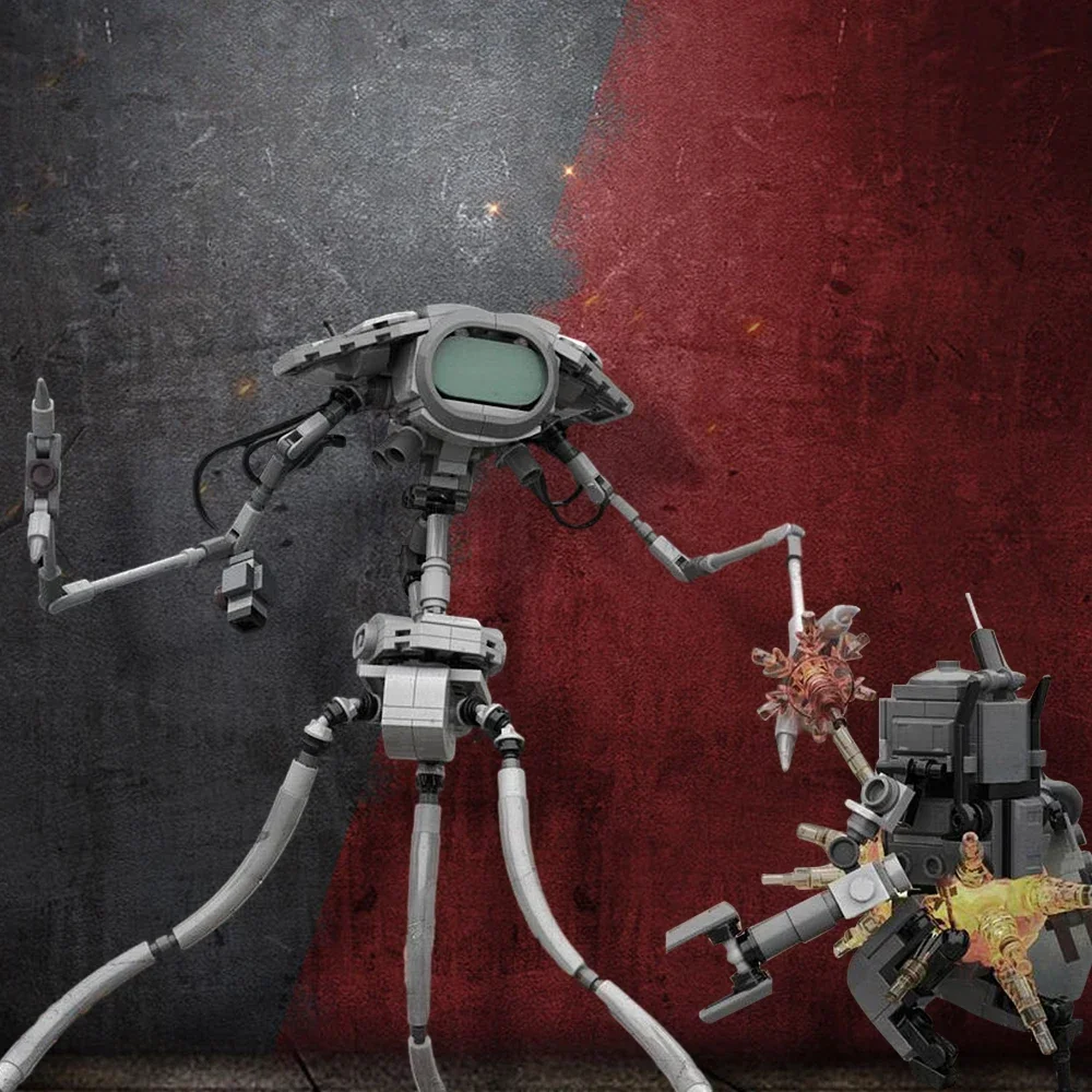 Ekbrick MOC Martian Боевая машина кирпичи война мира Mech научная фантастика пришельцы