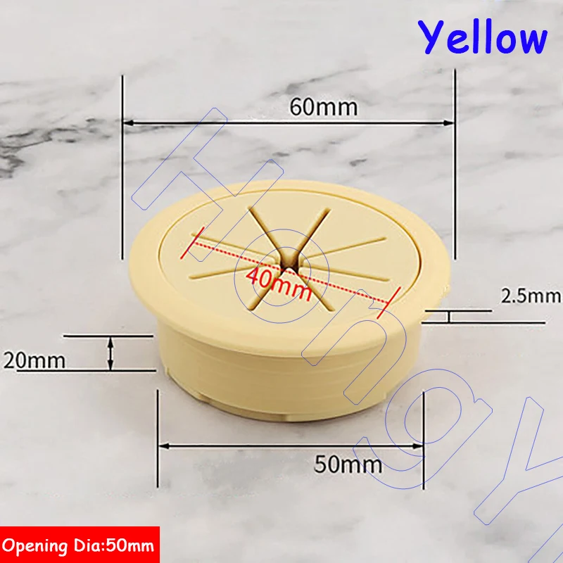 

1 шт., 50 мм/53 мм/60 мм/80 мм, настольный органайзер для проводов, крышка отверстия для кабеля, АБС-пластик + резиновые втулки для шнура для офисной мебели, проход кабеля